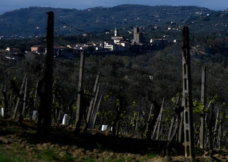 بلدة فينشي في ريف توسكانا. 