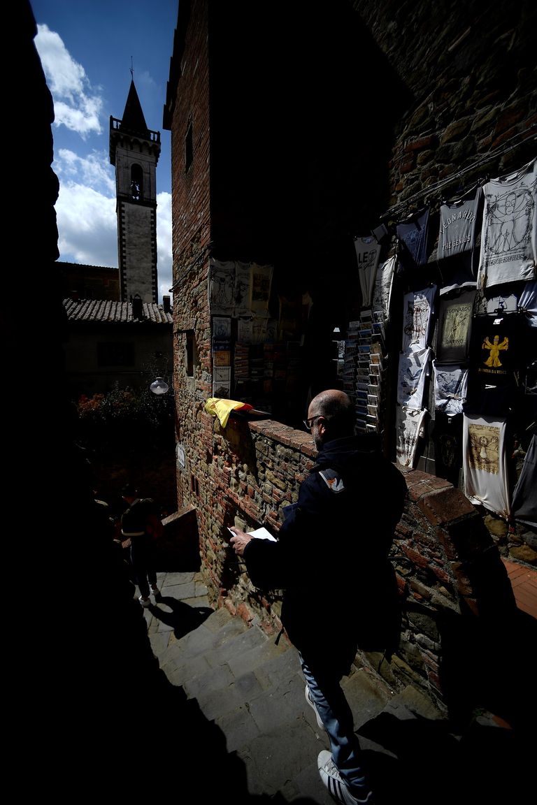 بلدة فينشي في ريف توسكانا. 