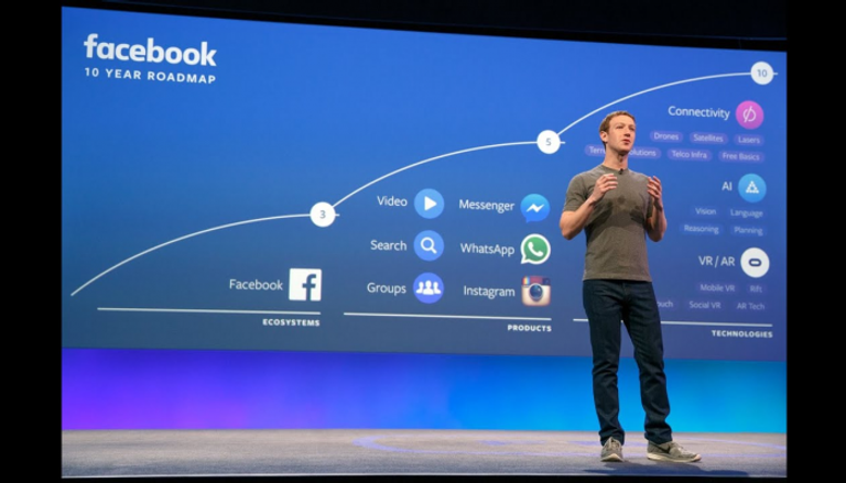 مارك زوكربيرج مؤسس فيسبوك خلال مؤتمر F8
