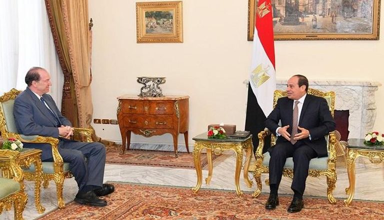 الرئيس المصري يستقبل رئيس البنك الدولي