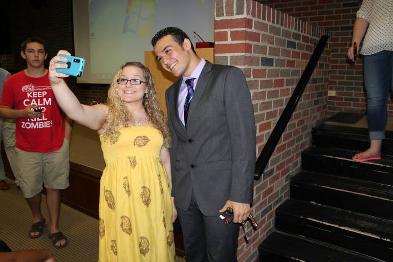 الشاب الإماراتي أحمد سليم قبل تخفيض وزنه.