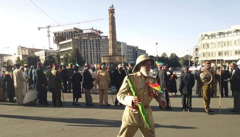 الرئيسة الإثيوبية سهلي زودي خلال الاحتفال بيوم المحاربين القدامى