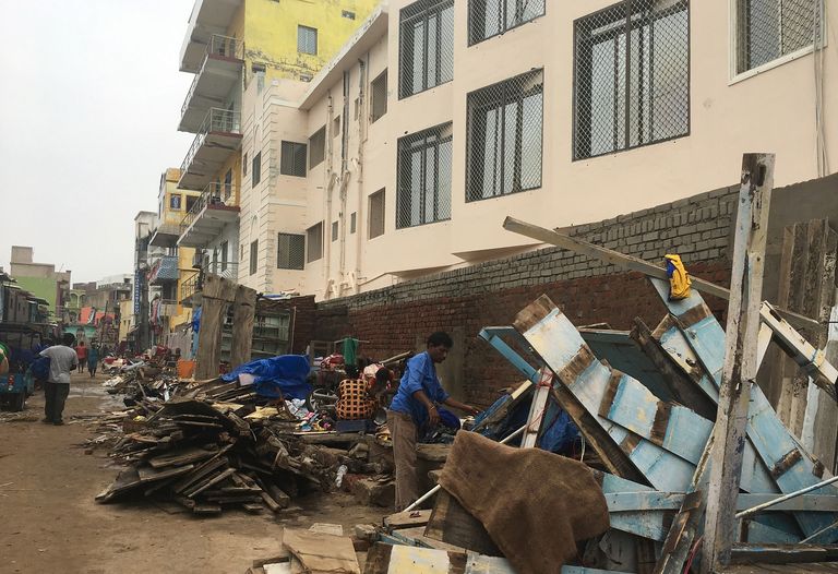 جانب من خسائر "فاني" في الهند.