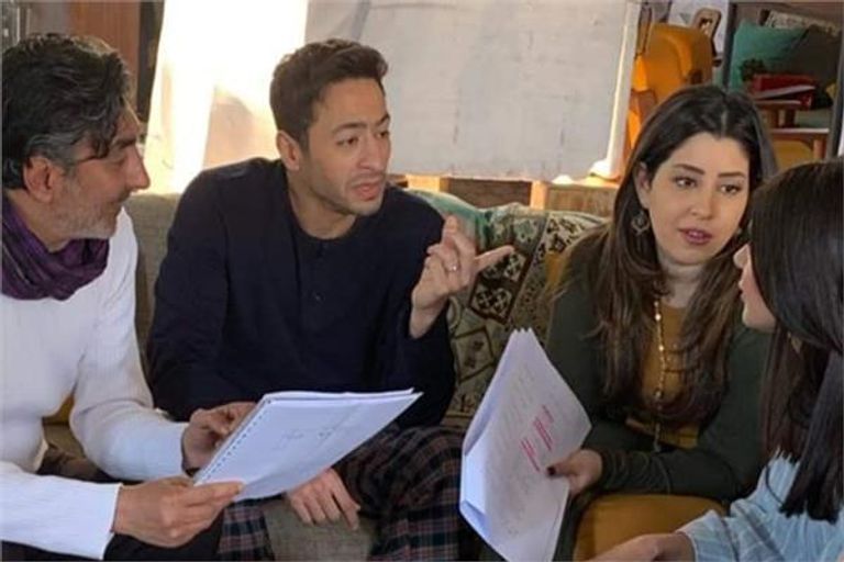 مشهد من مسلسل "زلزال"