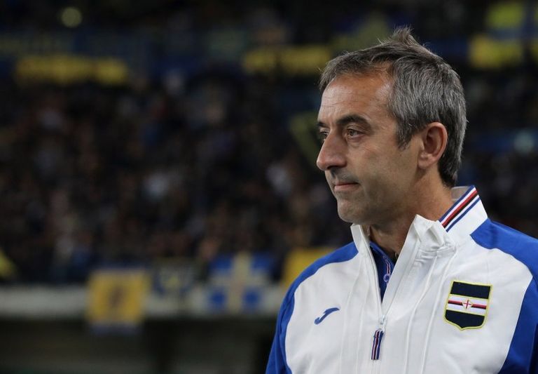 ماركو جيامباولو مدرب سامبدوريا أنطونيو كونتي