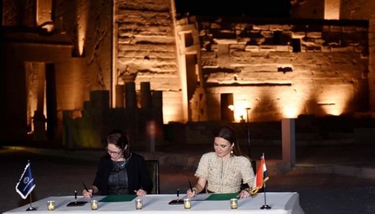 توقيع الاتفاق تم في معبد فيله بأسوان