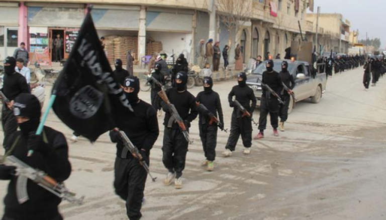 عناصر من تنظيم  داعش الإرهابي