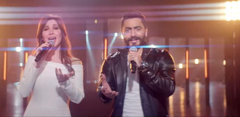 مشهد من إعلان عمرو دياب