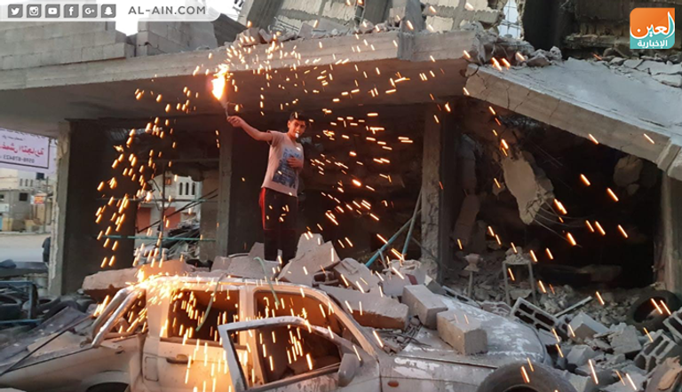 إفطار رمضان على أنقاض المنازل في غزة