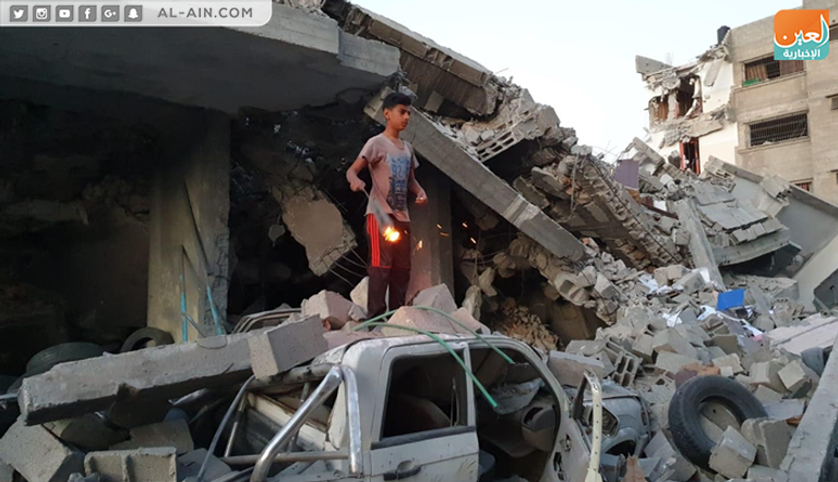 إفطار رمضان على أنقاض المنازل في غزة