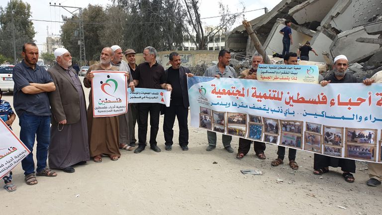 مؤتمر لوكيل وزارة الأشغال العامة والإسكان في غزة