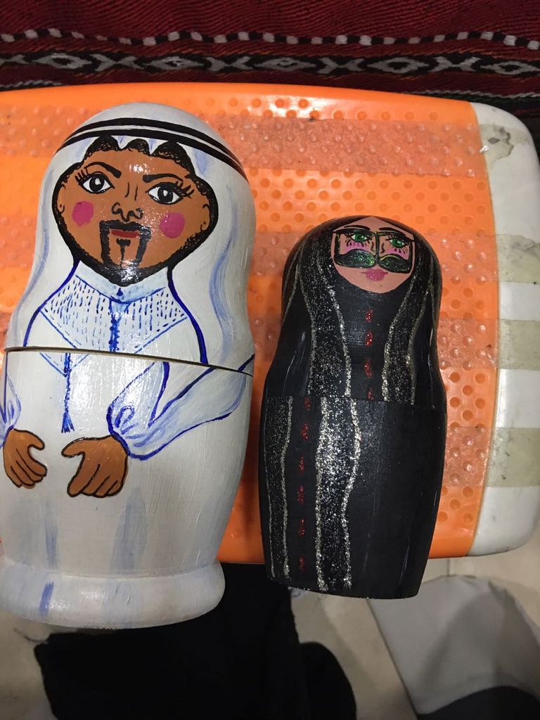 "حصة" و"راشد".. نسخة إماراتية من الماتريوشكا الروسية 