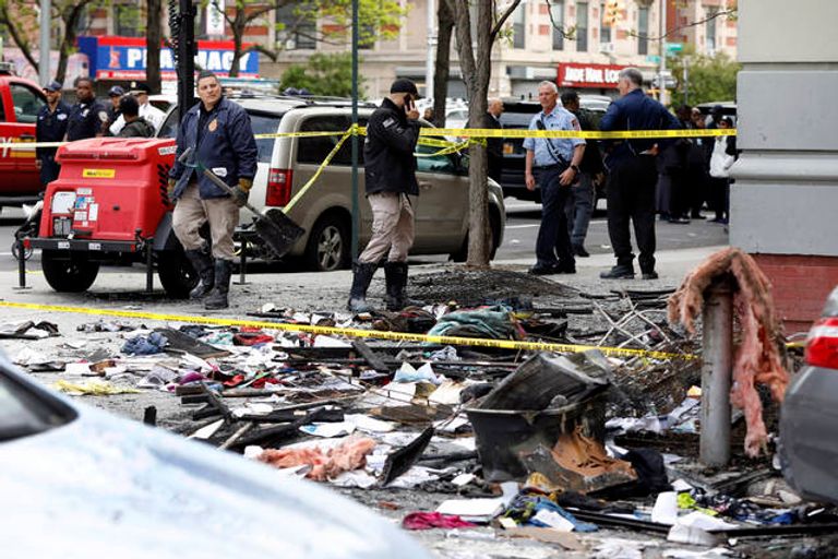 حريق شقة في نيويورك