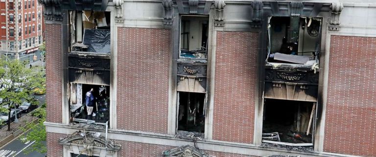 حريق شقة في نيويورك