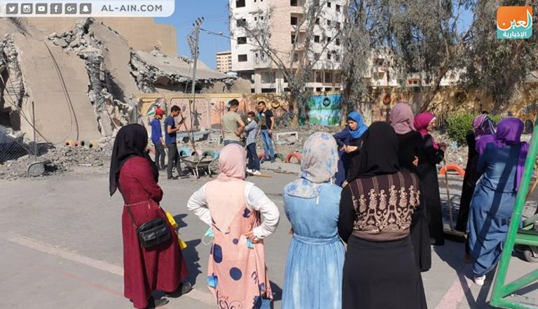 "سنابل الخير" مبادرة شبابية لترميم مدرسة قصفتها إسرائيل بغزة