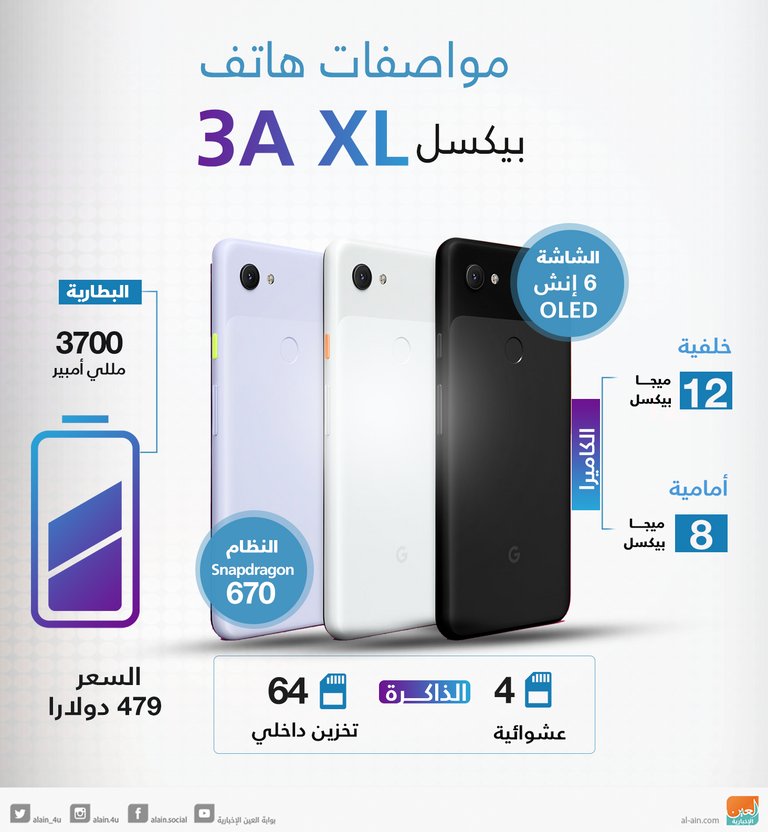 هاتف بيكسل 3A