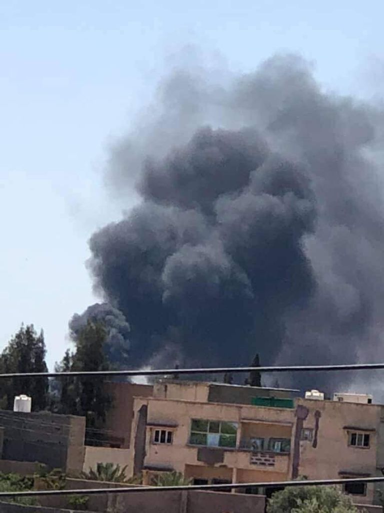 تدمير مخزن ذخيرة للمليشيات في عين زارة 