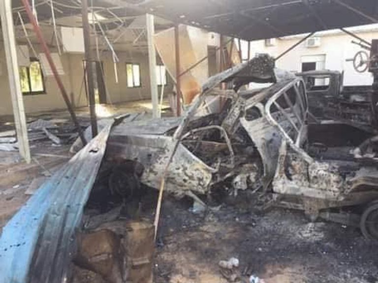 آليات المليشيات المدمرة