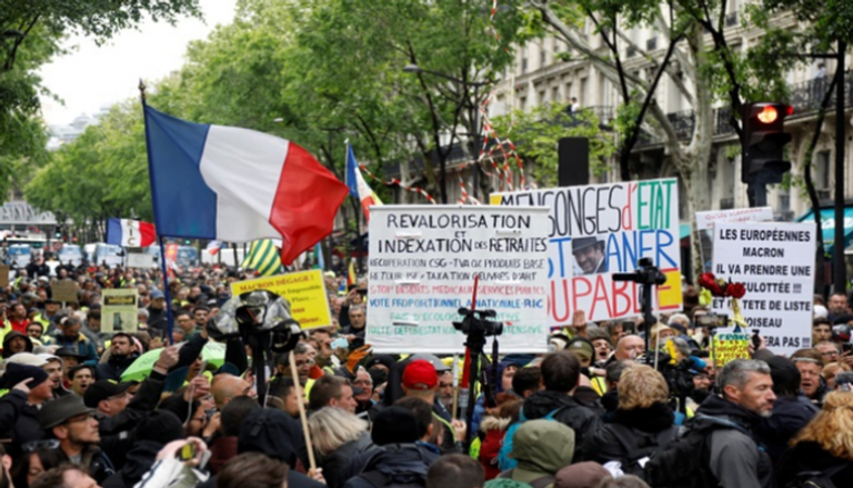 مظاهرة للسترات الصفراء في باريس - رويترز