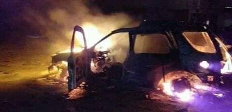 الجيش الليبي يستهدف شاحنة محملة بالذخائر في الزاوية الجيش الليبي يستهدف شحنة ذخائر في الزاوية