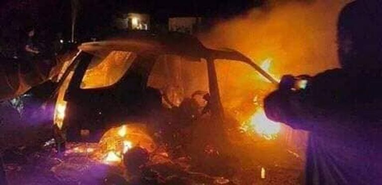 الجيش الليبي يستهدف شاحنة محملة بالذخائر في الزاوية الجيش الليبي يستهدف شحنة ذخائر في الزاوية