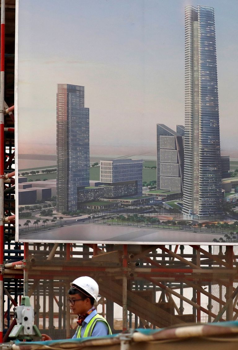 خريطة توضح موقع العاصمة الإدارية الجديدة بمصر