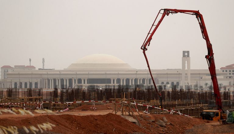 خريطة توضح موقع العاصمة الإدارية الجديدة بمصر