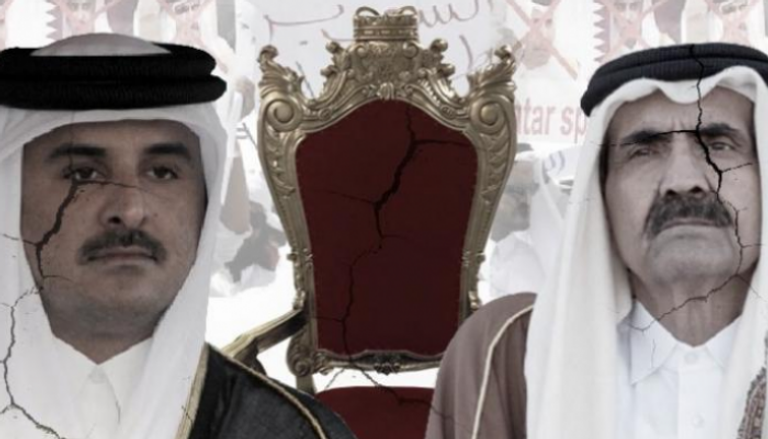 أمير قطر تميم بن حمد ووالده