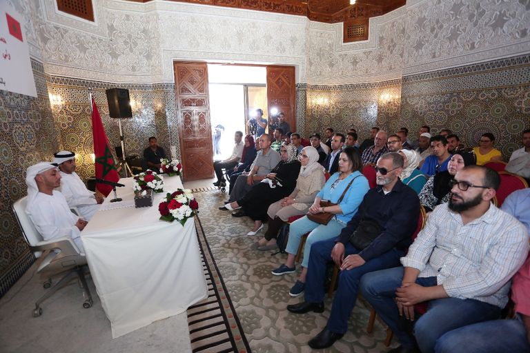 جانب من حفل إطلاق "حملة محمد بن زايد لإفطار الصائم" في المغرب