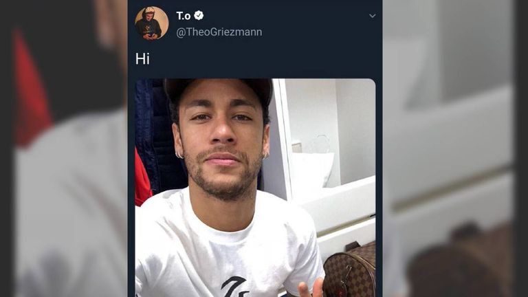 صورة نيمار أنطوان جريزمان نجم أتلتيكو مدريد