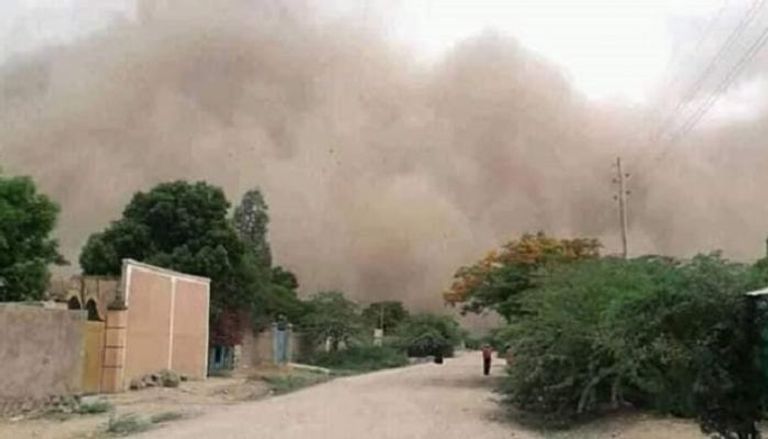 مشهد من العواصف التي اجتاحت شرق إثيوبيا.