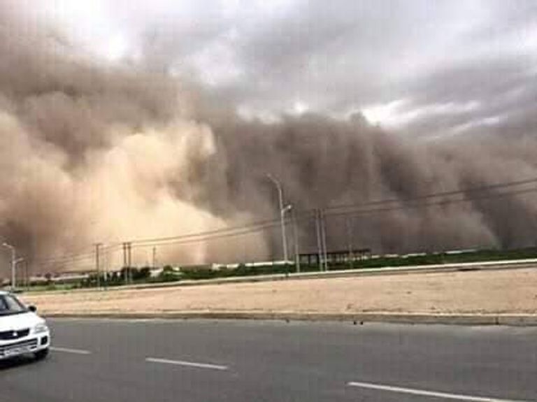 مشهد من العواصف التي اجتاحت شرق إثيوبيا.