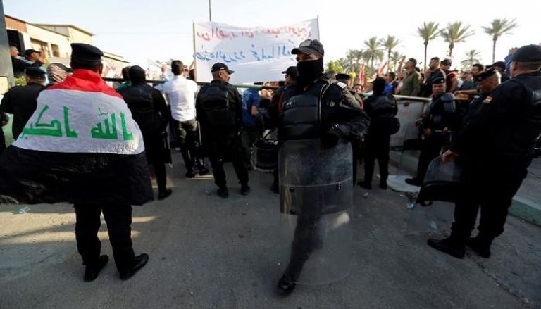 عناصر من الشرطة العراقية في العاصمة بغداد- رويترز