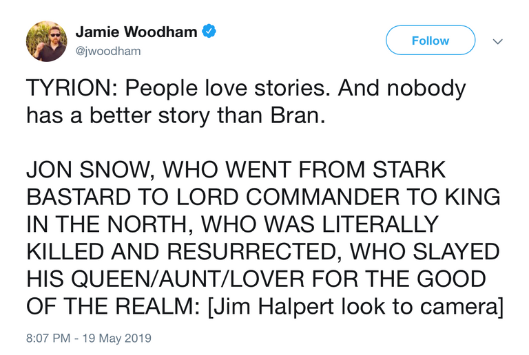 صورة من الحلقة الأخيرة لـ"صراع العروش".