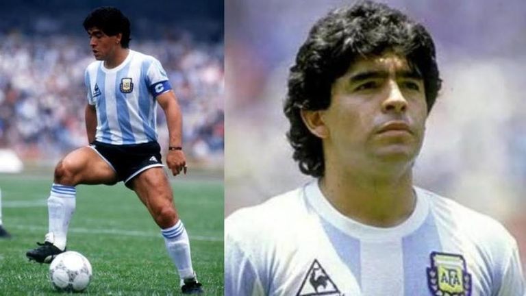 اللاعب الأرجنتيني مارادونا