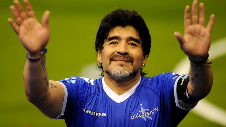 اللاعب الأرجنتيني مارادونا