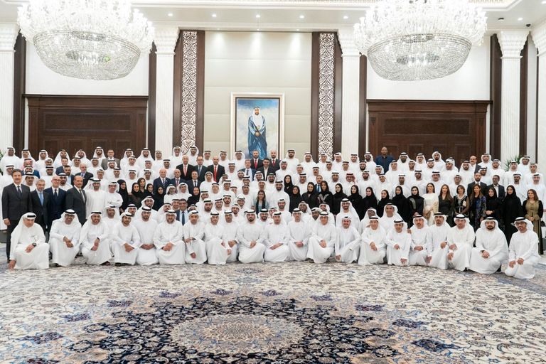 الشيخ محمد بن زايد آل نهيان يستقبل القيادات الإعلامية