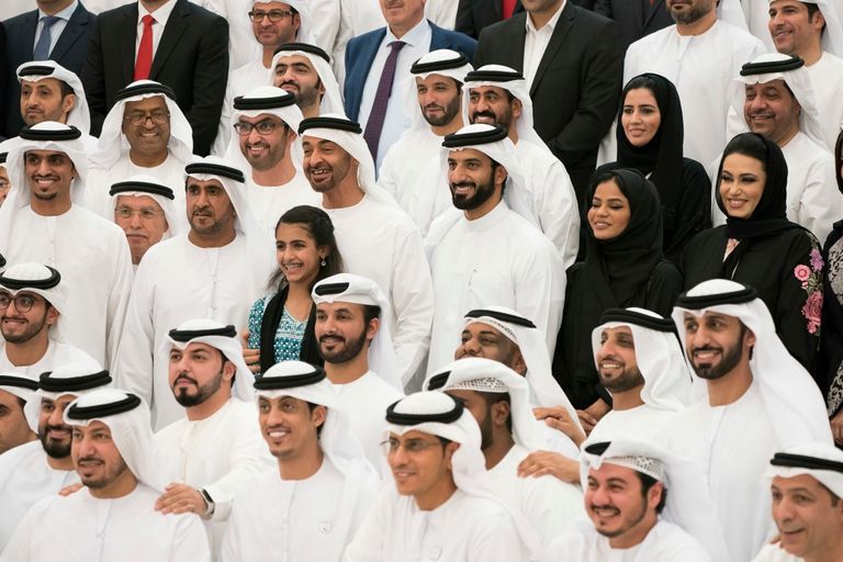 الشيخ محمد بن زايد آل نهيان يستقبل القيادات الإعلامية