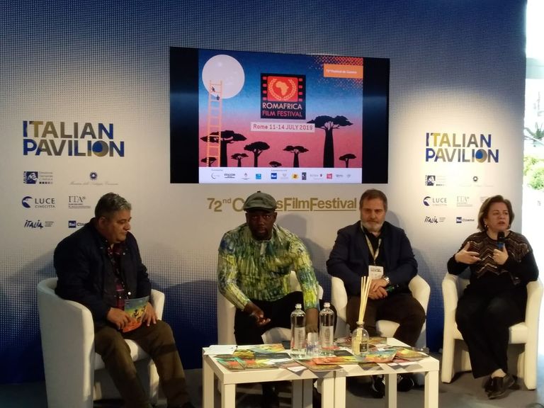 جانب من المؤتمر الصحفي لمهرجان الأقصر السينمائي.