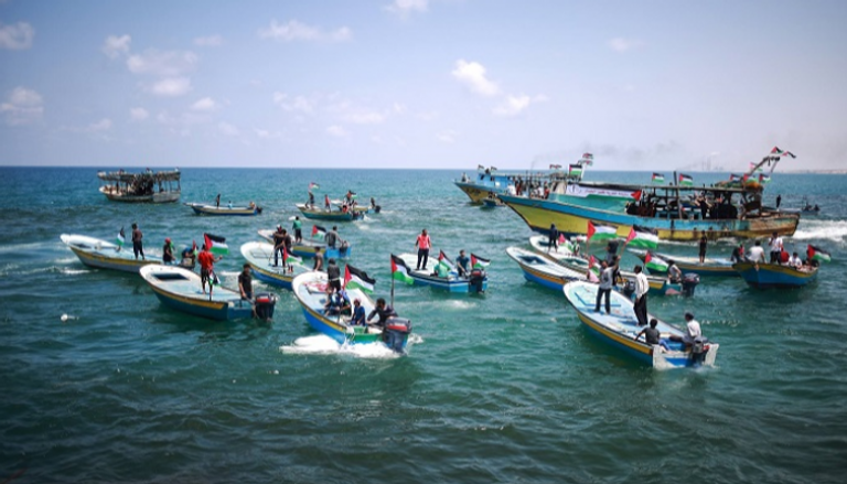 مراكب صيد فلسطينية في غزة