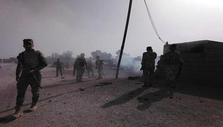 موقع انفجار السيارة المفخخة بمدينة القائم العراقية