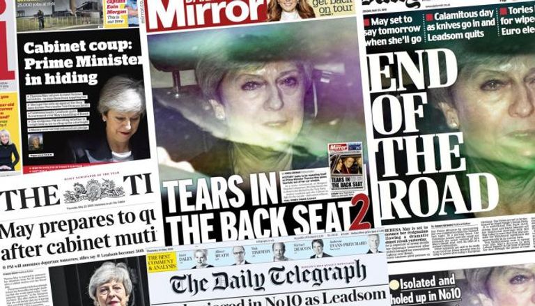 الصحف البريطانية هاجمت ماي لتشبثها بالسلطة