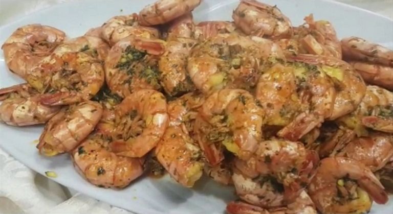 أكلة القمرون المقلي على الطريقة الجزائرية