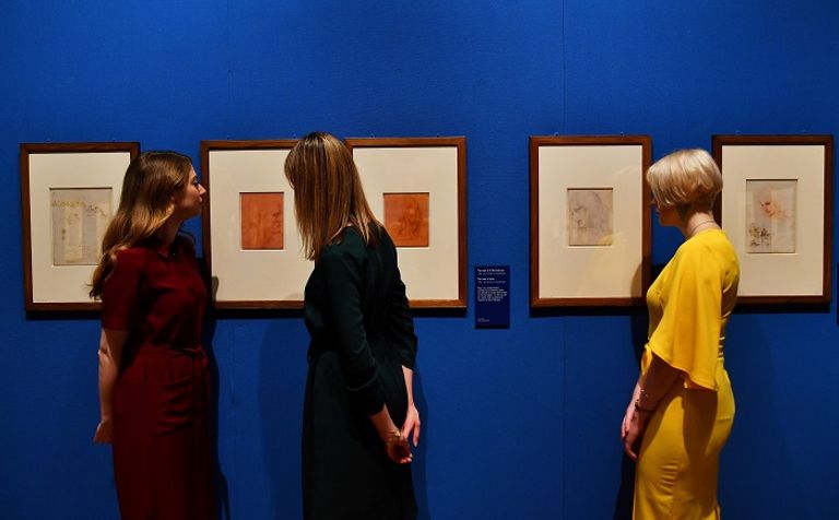 عرض لوحة نادرة في معرض ليوناردو دافنشي بقصر باكنجهام