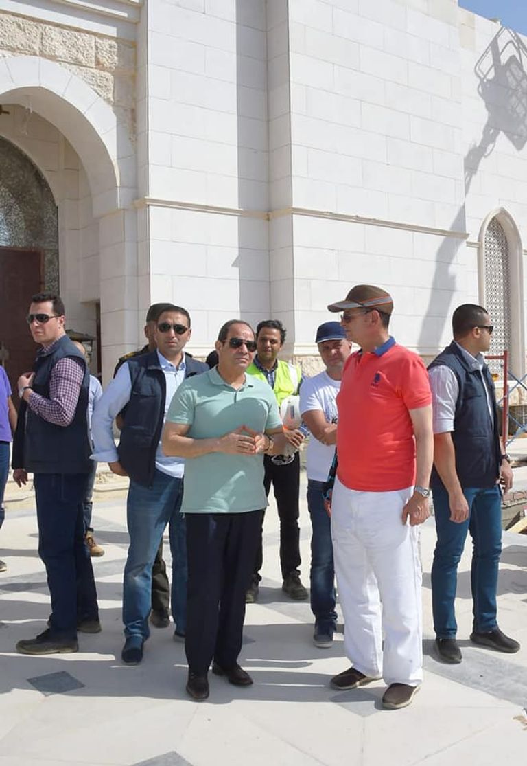 السيسي يتفقد العاصمة الإدارية