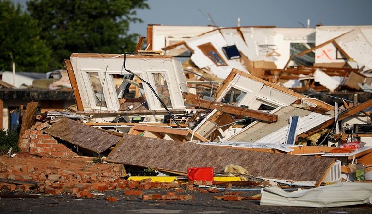 إعصار يجتاح ولاية أوكلاهوما الأمريكية