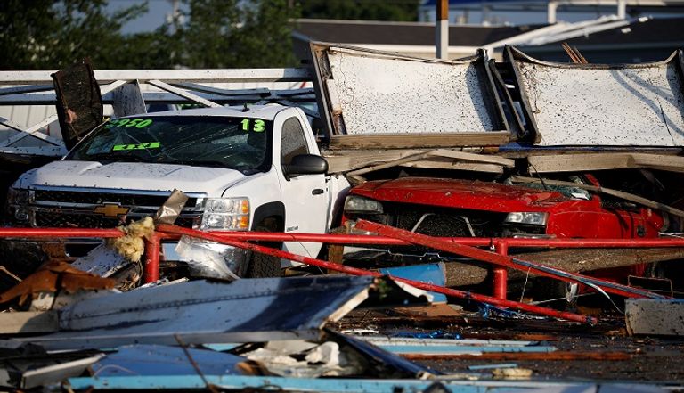 إعصار يجتاح ولاية أوكلاهوما الأمريكية