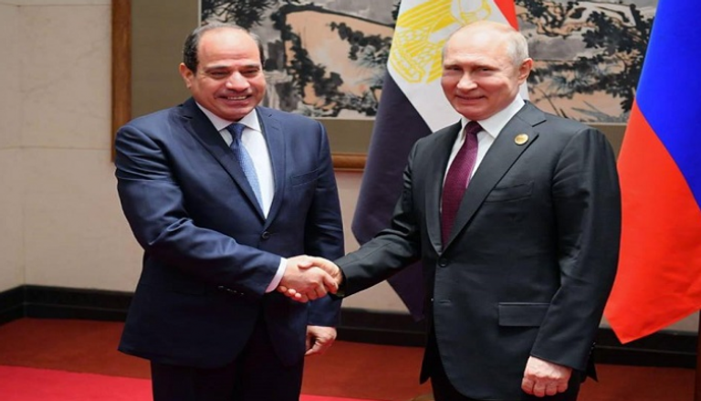 الرئيس الروسي ونظيره المصري -أرشيفية