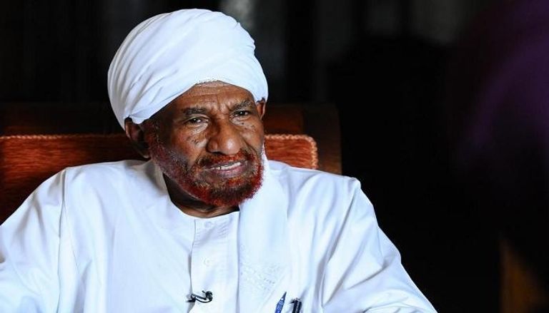 الصادق المهدي رئيس حزب الأمة السوداني