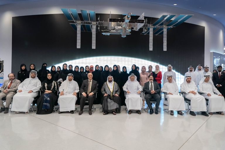 حاكم الشارقة يشهد إطلاق 4 مشروعات فلكية